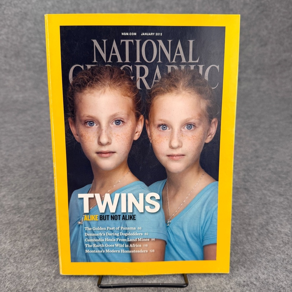 National Geographic Magazine January 2012 Twins Cambodia Land Mines Panama